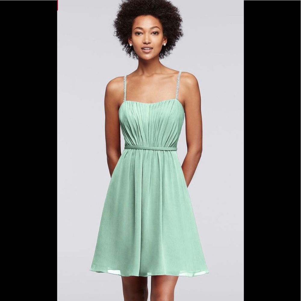 NWT David’s Bridal dress in mint